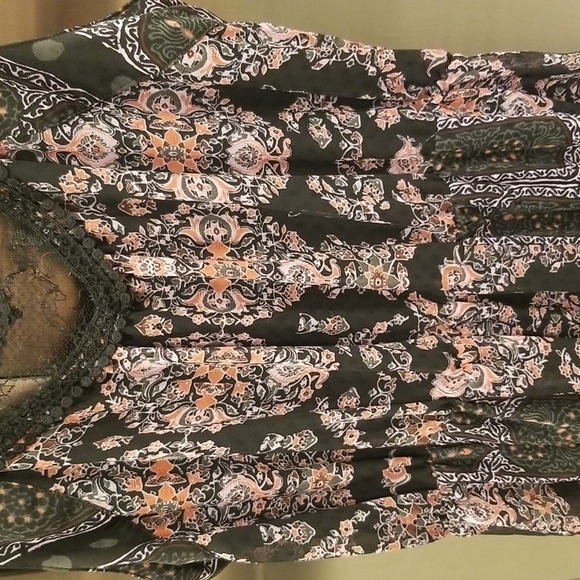 💕FREE PEOPLE💕 Moroccan Printed Maxi Dress ~ Boho Chic Festival Size 6 - Picture 12 of 16